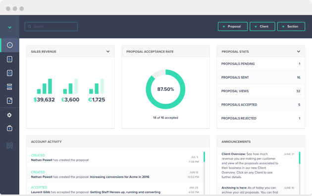 Nusii Dashboard
