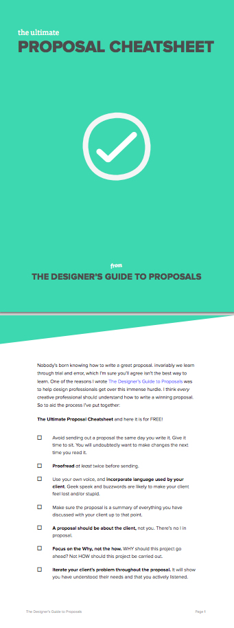 preview proposal cheatsheet