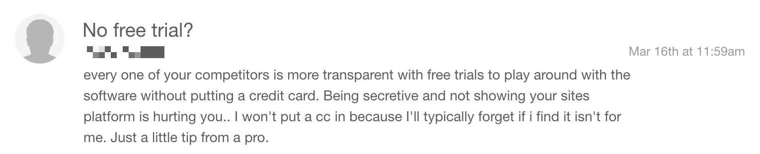 Nusii No Free Trial Complaint