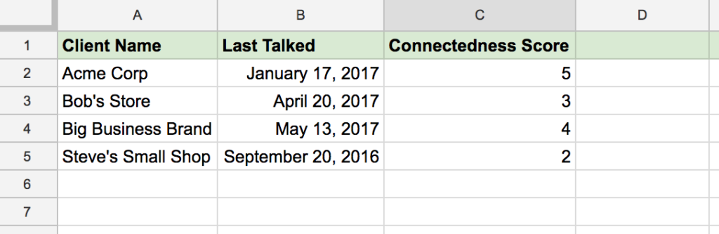 Nusii Prospect Spreaksheet