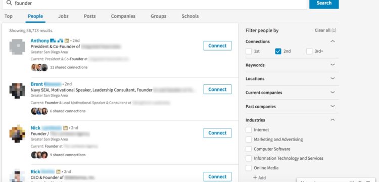 Nusii Prospects LinkedIn Example