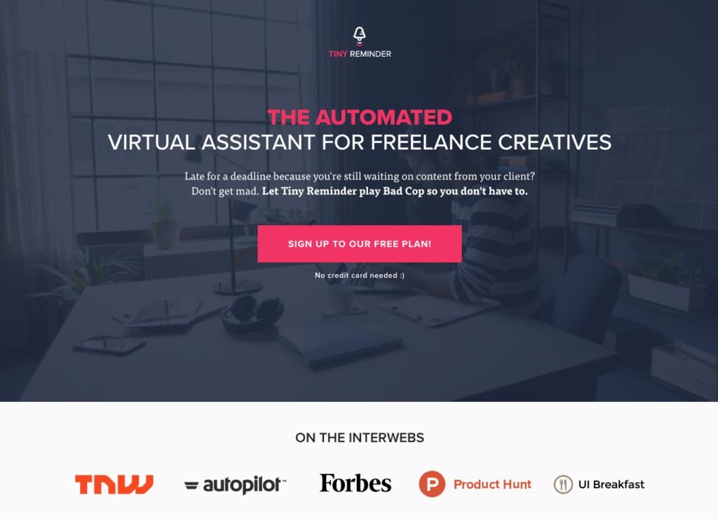 Nusii Reminder Landing Page