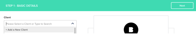 Add Client From Proposal