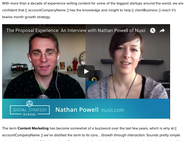 Proposal with Video