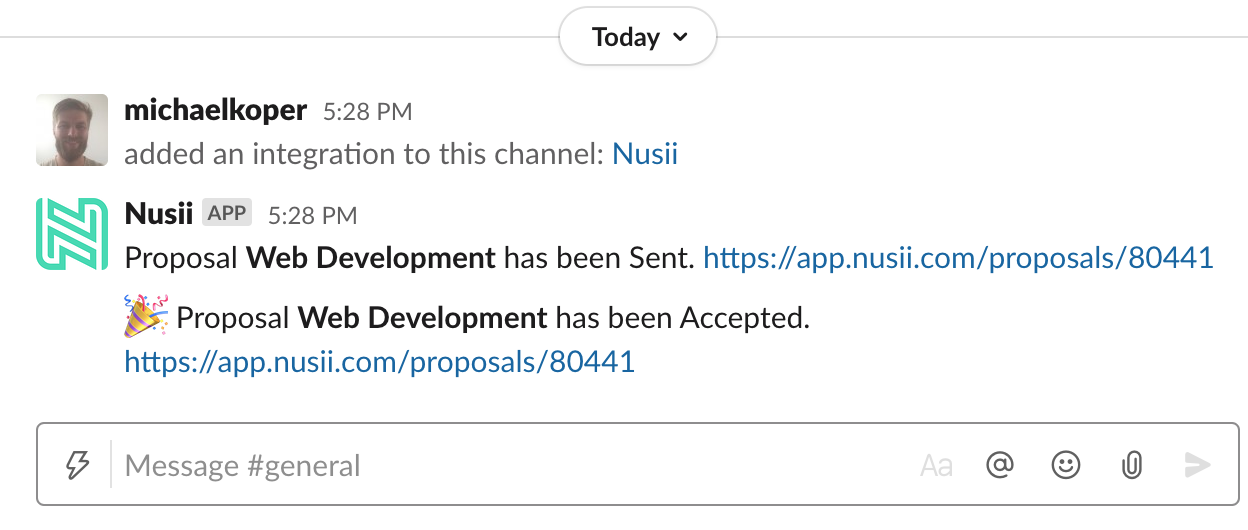 Slack Integration