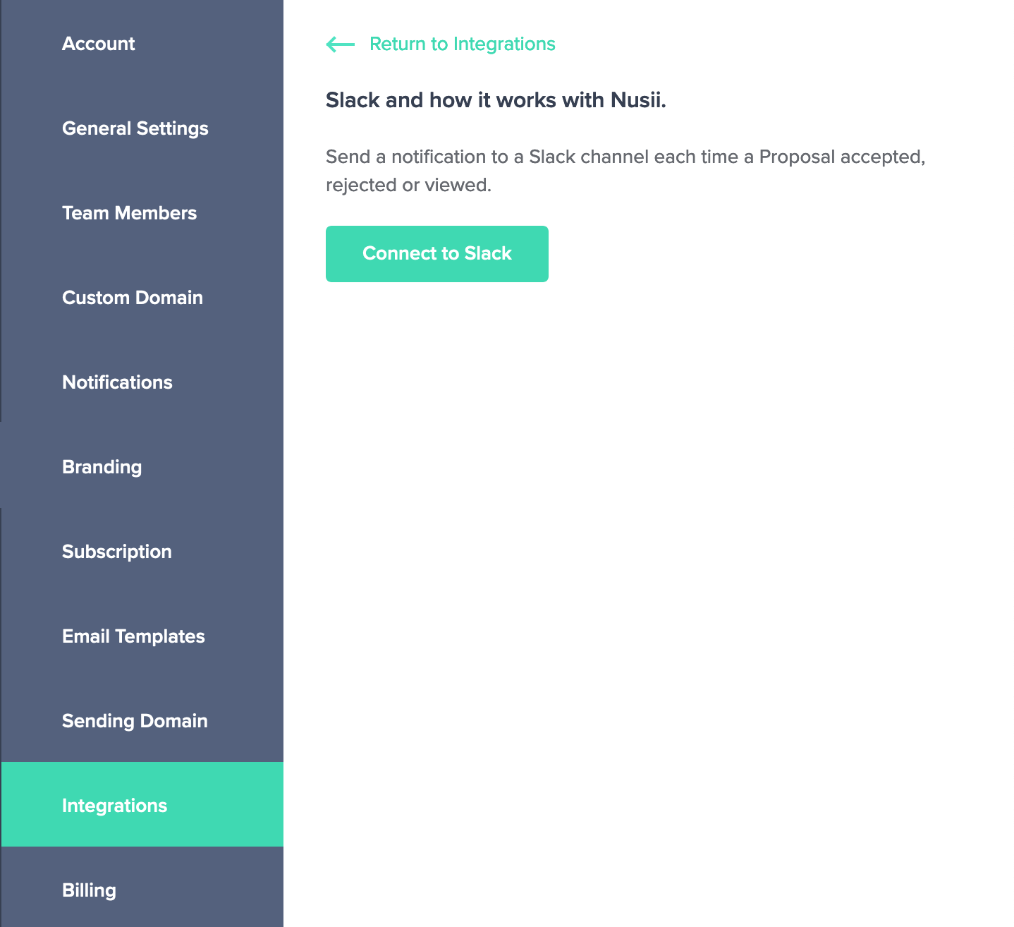 Slack Integration
