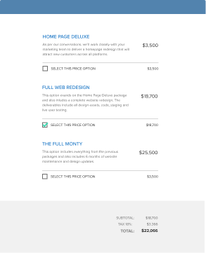 Interactive Pricing