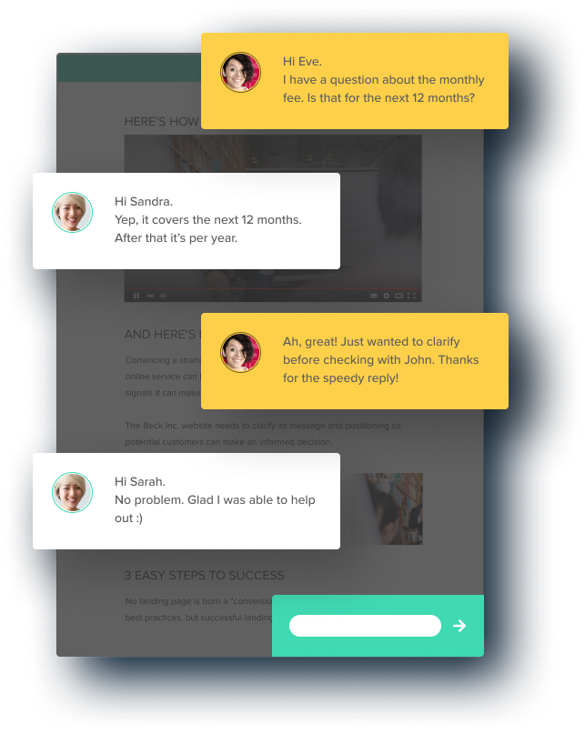 Live chat integration Nusii